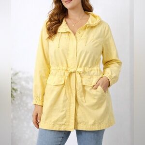Sunny Yellow Utility Jacket for Women